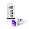 Korek analny z diamentem Jewellery Silver PLUG- Purple